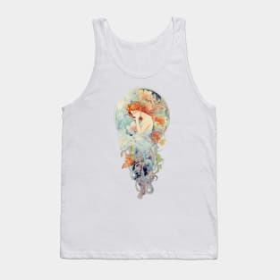 Art Nouveau Flower Fairy 03 Tank Top